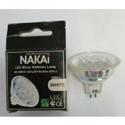Лампа светодиодная рефлекторная MR16/Led18/12V 1,1W GU5.3 (белая)  NAKAI
