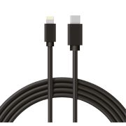 Кабель Type-C-Lightning 3A/1m/PVC/black Rexant 18-1827
